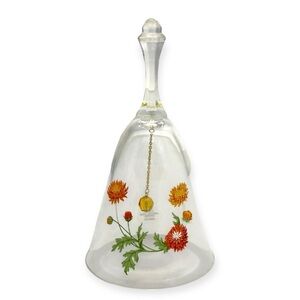 Avon Crystal Bell with Floral Accents